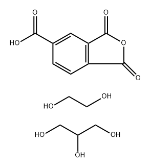 Benzene-1,2,4-tricarboxylic acid 1,2-anhydride, oligomeric reaction products with ethane-1,2-diol and glycerol Struktur