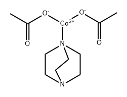 Cobalt, bis(acetato-.kappa.O)(1,4-diazabicyclo2.2.2octane-.kappa.N1)-, homopolymer Struktur