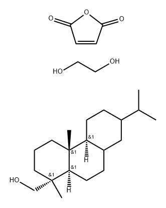 2,5-Furandione, polymer with 1,2-ethanediol, [tetradecahydro-1,4a-dimethyl- 7-(1-methylethyl)-1-phenanthrenyl]methyl ester Struktur