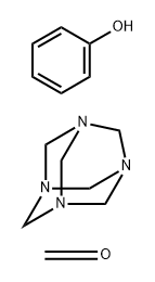 Phenol, polymer with formaldehyde, reaction products with hexamethylenetetramine Struktur