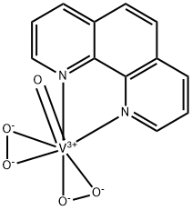 bisperoxo(1,10-phenanthroline)oxovanadate(1-) Struktur