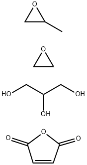 2,5-Furandione, polymer with methyloxirane polymer with oxirane ether with 1,2,3-propanetriol (3:1) Struktur