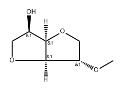 1,4:3,6-Dianhydro-2-O-methyl-D-glucitol Struktur