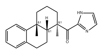 1H-Imidazol-2-yl[(1R)-1,2,3,4,4a,9,10,10aα-octahydro-1,4aα-dimethylphenanthren-1α-yl] ketone Struktur