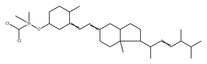 (5Z,7E,22E)-3β-[(Dichloromethyl)dimethylsiloxy]-9,10-secoergosta-5,7,22-triene Struktur