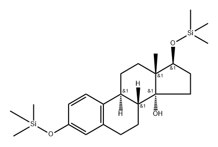 3,17β-Bis(trimethylsiloxy)-1,3,5(10)-estratrien-14-ol Struktur