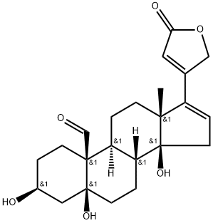 19-Oxo-3β,5,14-trihydroxy-5β-carda-16,20(22)-dienolide Struktur