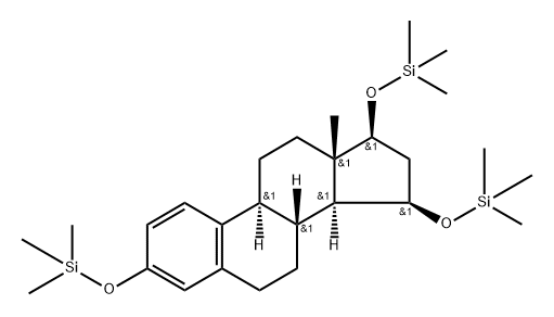 3,15β,17β-Tris(trimethylsiloxy)-1,3,5(10)-estratriene Struktur