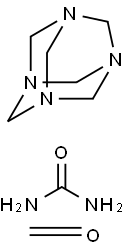 Urea, polymer with formaldehyde and 1,3,5,7-tetraazatricyclo3.3.1.13,7decane, butylated Struktur