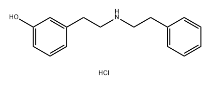 Phenol, m-(2-(phenethylamino)ethyl)-, hydrochloride Struktur