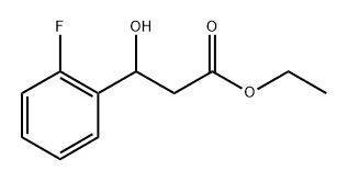 3-(2-氟苯基)-3-羥基丙酸乙酯 結(jié)構(gòu)式