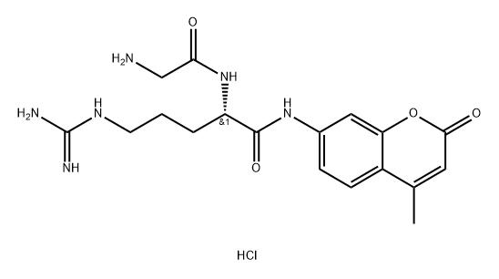 Gly-Arg-AMC (hydrochloride) Struktur