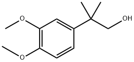 2-(3，4-dimethoxyphenyl)-2-methylpropan-1-ol Struktur