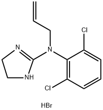 1H-Imidazol-2-amine, N-(2,6-dichlorophenyl)-4,5-dihydro-N-2-propen-1-yl-, hydrobromide (1:1) Struktur