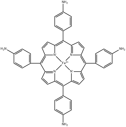 鐵,[[4,4′,4′,四′-(21H,23H-卟吩-5,10,15,20-四酰基-ΚN21,ΚN22,ΚN23,ΚN24)四[苯二胺]](2-)-,(SP-4-1)-, 71547-22-3, 結(jié)構(gòu)式