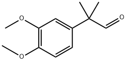 Benzeneacetaldehyde, 3,4-dimethoxy-α,α-dimethyl- Struktur