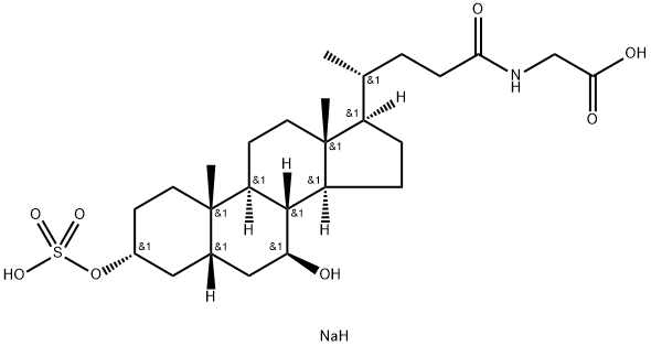 3-Sulfo-glycoursodeoxycholic Acid Disodium Salt Struktur