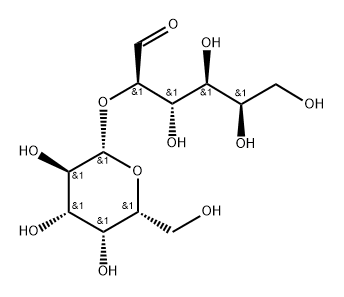 2-O-(α-D-Galactopyranosyl)-D-galactose Struktur