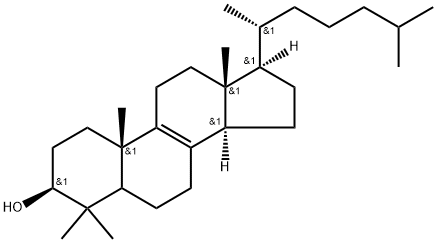 4,4-dimethyl-delta(8)-cholestenol Struktur