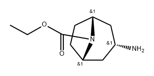 8-Azabicyclo[3.2.1]octane-8-carboxylicacid,3-amino-,ethylester,(3-endo)- Struktur