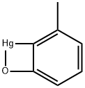 2-Methyl-7-oxa-8-mercurabicyclo[4.2.0]octa-1,3,5-triene Struktur