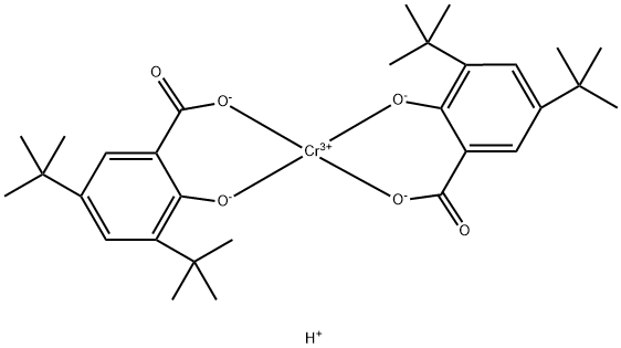 hydrogen bis[3,5-di-tert-butylsalicylato(2-)-O1,O2]chromate(1-) Struktur