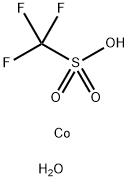 Cobalt(II) trifluoromethanesulfonate hexahydrate Struktur