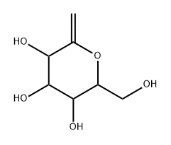 2,6-anhydro-1-deoxygluco-hept-1-enitol Struktur