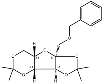 Benzyl 2,3:4,6-di-O-isopropylidene-alpha-L-sorbofuranoside min. 98% Struktur