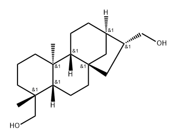 (4.Alpha.,16.alpha.)-Kaurane-17,18-diol Struktur