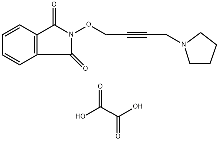 oxalic acid, 2-(4-pyrrolidin-1-ylbut-2-ynoxy)isoindole-1,3-dione Struktur