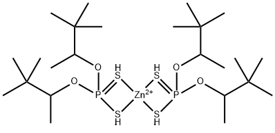 O,O-BIS(1,2) 2-TRIMETHYLPROPYL PHOSPHORODITHIOATE, ZINC SALT) Struktur