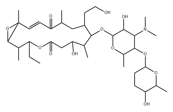 Cirramycin A1, 20-deoxo-20-hydroxy-4'-O-(tetrahydro-5-hydroxy-6-methyl-2H-pyran-2-yl)- (9CI) Struktur