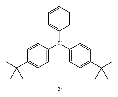 bis(4-(tert-butyl)phenyl)(phenyl)sulfonium bromide Struktur