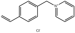 1-[(4-ethenylphenyl)methyl] pyridinium chloride (1:1) Struktur