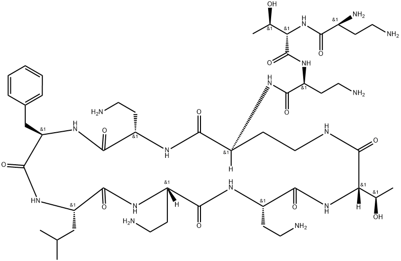 deacylpolymyxin B Struktur