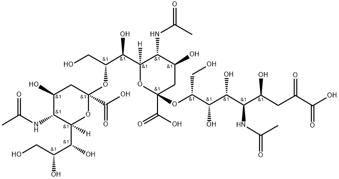 N-Acetylneuraminic Acid Trimer alpha(2-8) Struktur