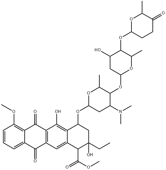 4-O-methylaclacinomycin Struktur