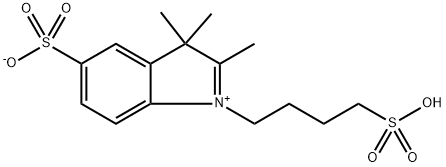 3-(2,3,3-Trimethyl-5-sulfo-3H-indol-1-ium-1-yl)propane-1-sulfonate Struktur