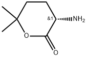 (S)-3-amino-6,6-dimethyltetrahydro-2H-pyran-2-one Struktur