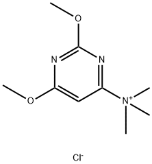 4-Pyrimidinaminium, 2,6-dimethoxy-N,N,N-trimethyl-, chloride (1:1)