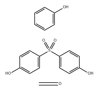 Formaldehyde, polymer with phenol and 4.4'-sulfonylbis[phenol] Struktur