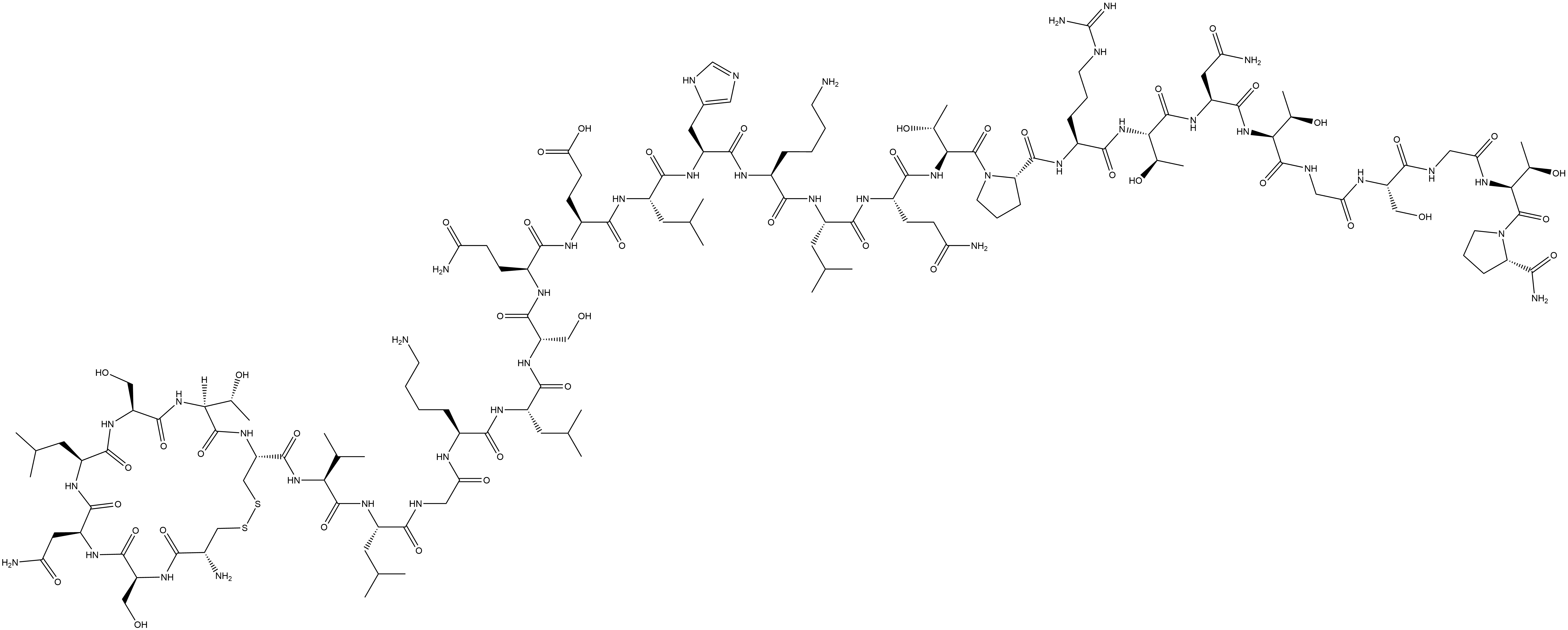 Calcitonin (salmon), 22-de-L-tyrosine- (9CI) Struktur