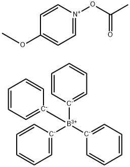 Pyridinium, 1-(acetyloxy)-4-methoxy-, tetraphenylborate(1-) (1:1) Struktur