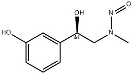 Benzenemethanol, 3-hydroxy-α-[(methylnitrosoamino)methyl]-, (R)- (9CI) Struktur