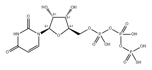 Uridine 5'-(trihydrogen diphosphate), P'-anhydride with phosphorothioic acid