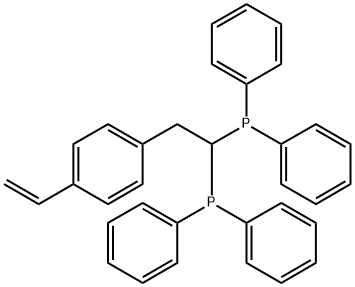 [2-(4-ethenylphenyl)ethylidene]bis[diphenyl phosphine Struktur