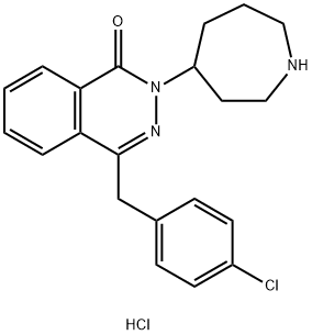 1(2H)-Phthalazinone, 4-[(4-chlorophenyl)methyl]-2-(hexahydro-1H-azepin-4-yl)-, hydrochloride (1:1) Struktur