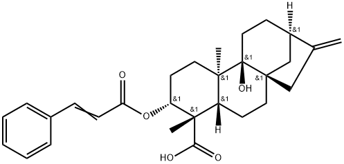 3α-CinnaMoyloxypterokaurene L3 Struktur