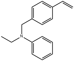 N-ethyl-N-phenyl-4-ethenyl-benzenemethanamine Struktur